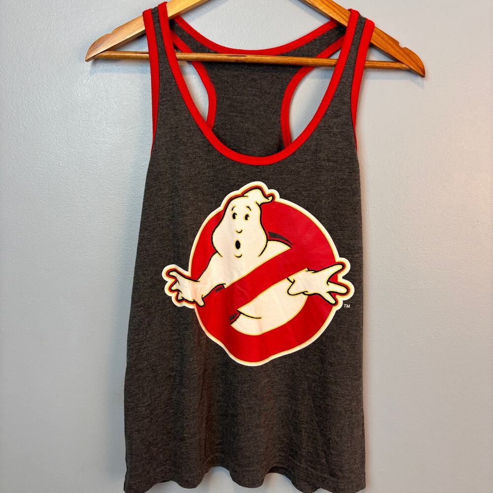 Ghostbusters Racerback Graphic Tank T-Shirt Retro Unisex Top 80's movie
